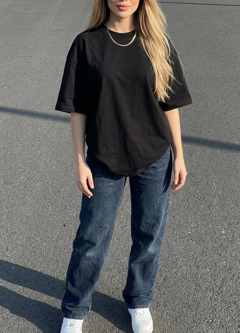 T-shirt noir sempl