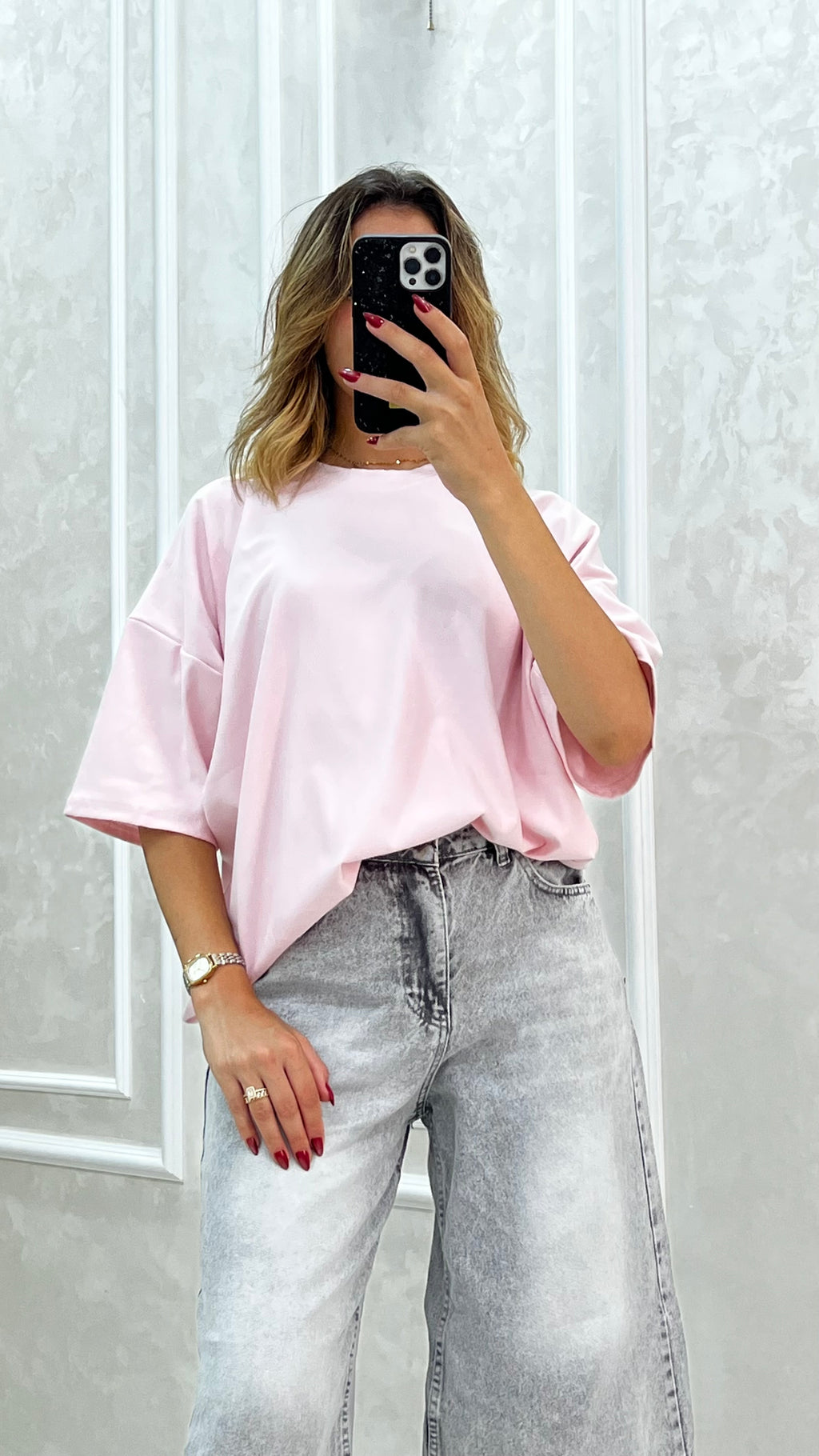 T-shirt Sempl bieg rose